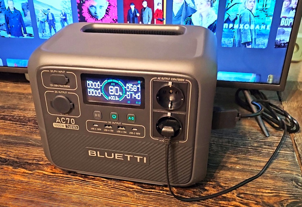 BLUETTI AC70 - Pass-through charging