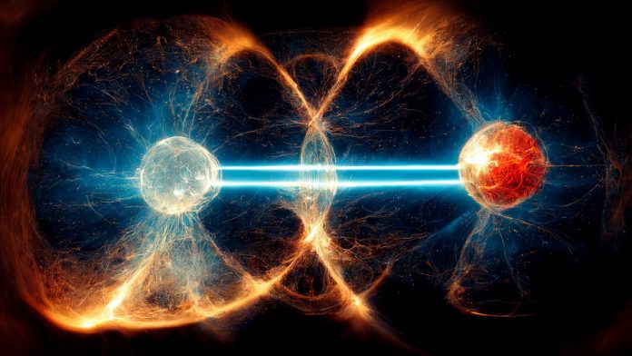 Two quantum entangled particles Two quantum entangled particles