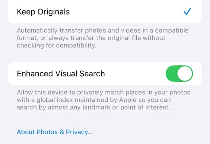 Enhanced Visual Search