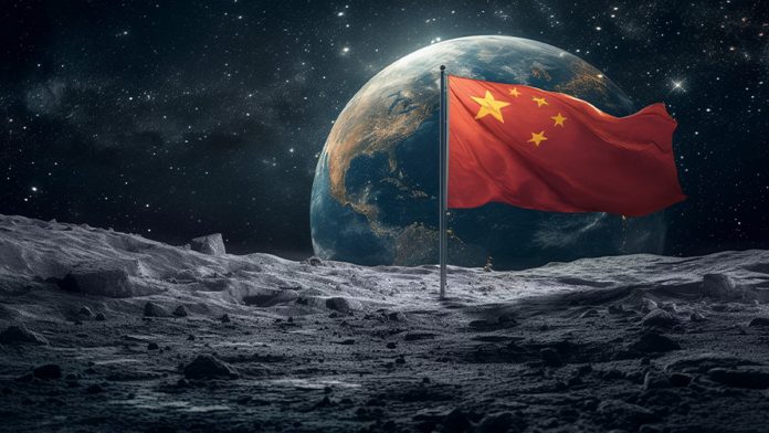 Flag China on moon