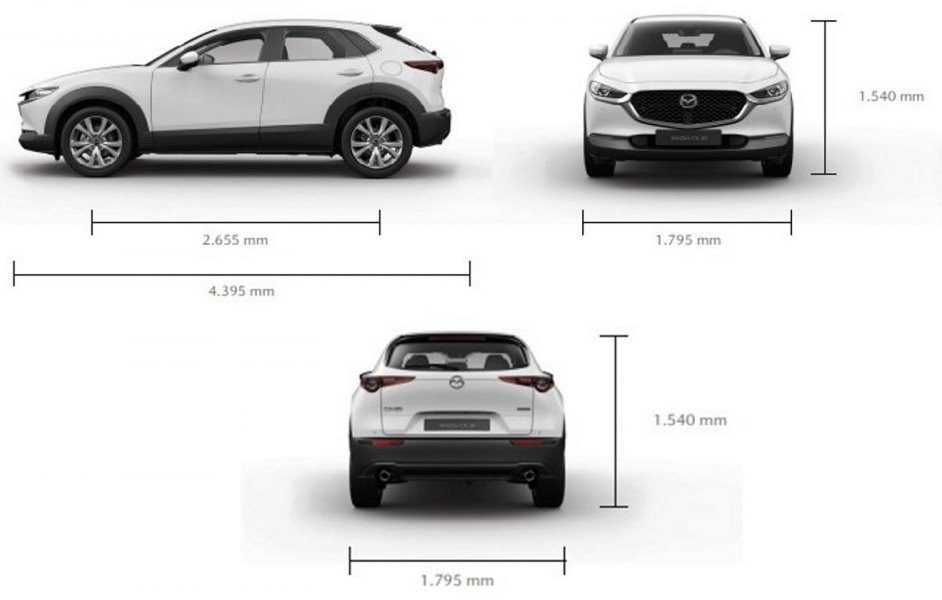 Mazda CX-30 Dimentions