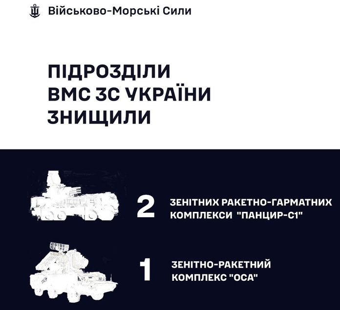 На Херсонщині Сили оборони знищили два російські "Панцирі"