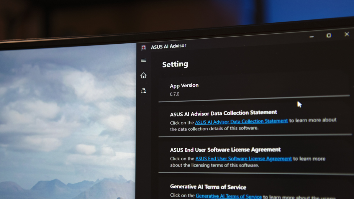 ASUS AI Advisor ASUS AI Advisor