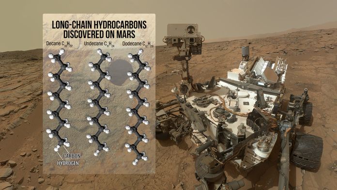 Ровер NASA Curiosity виявив на Марсі найбільші органічні молекули Ровер NASA Curiosity виявив на Марсі найбільші органічні молекули