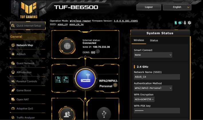 ASUS TUF Ganing BE6500