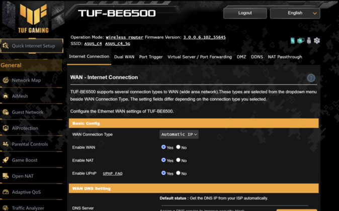 ASUS TUF Gaming BE6500