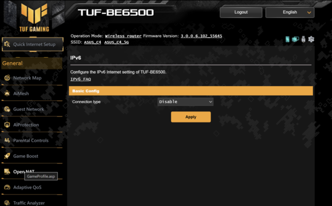 ASUS TUF Gaming BE6500