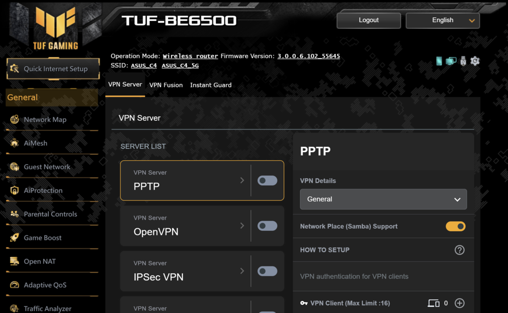 ASUS TUF Ganing BE6500 