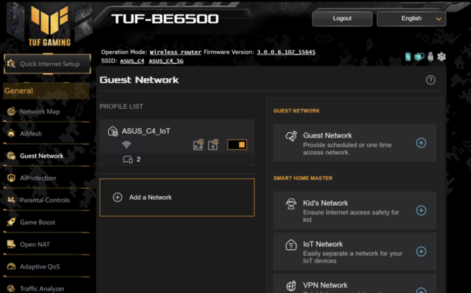 ASUS TUF Ganing BE6500
