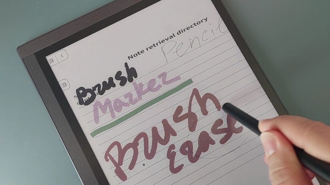 Bigme B1051 stylus eraser