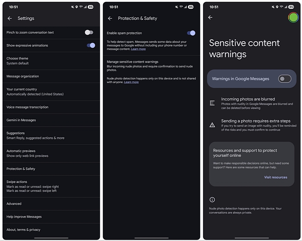 Google залучатиме АI для перевірки на предмет "небажаного змісту" в Messages