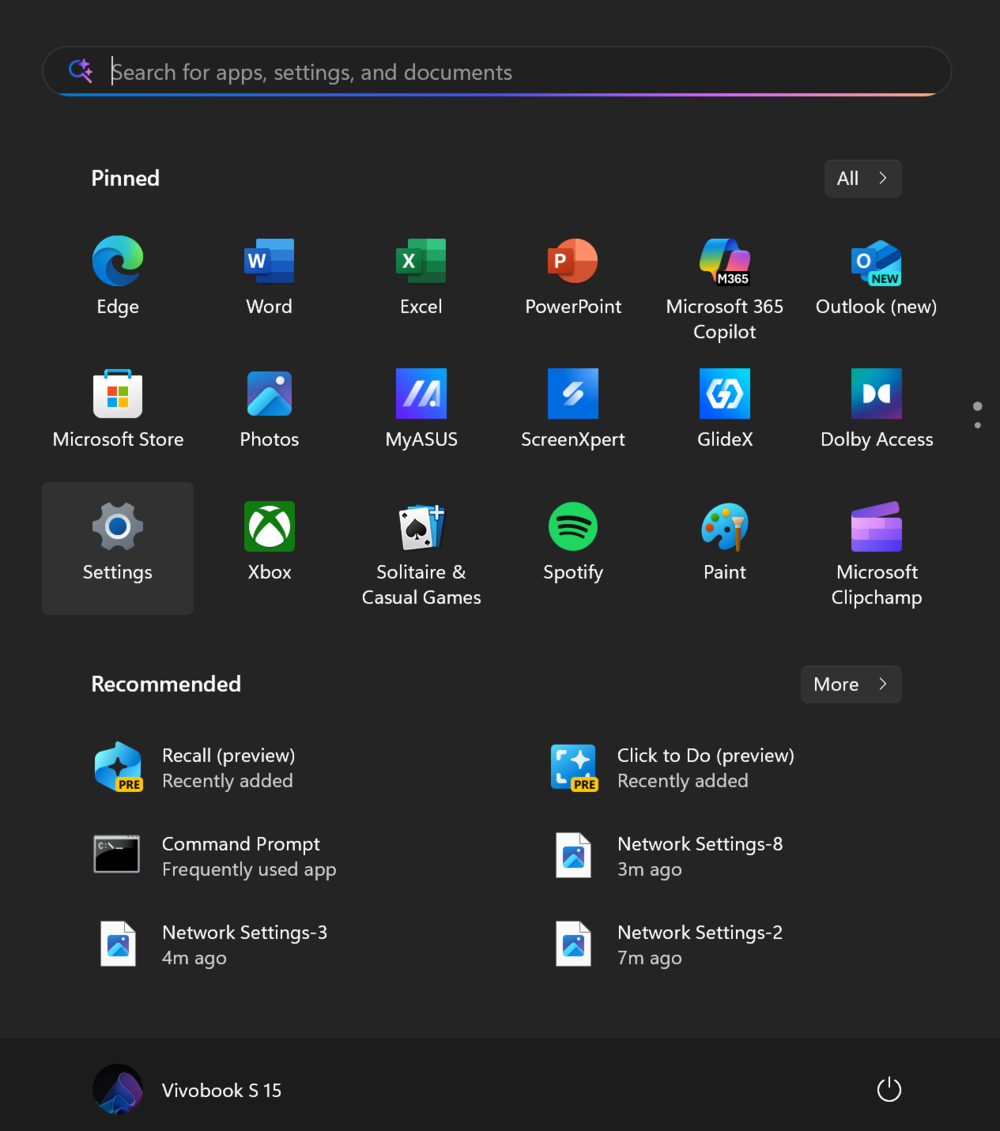 Network Settings Network Settings