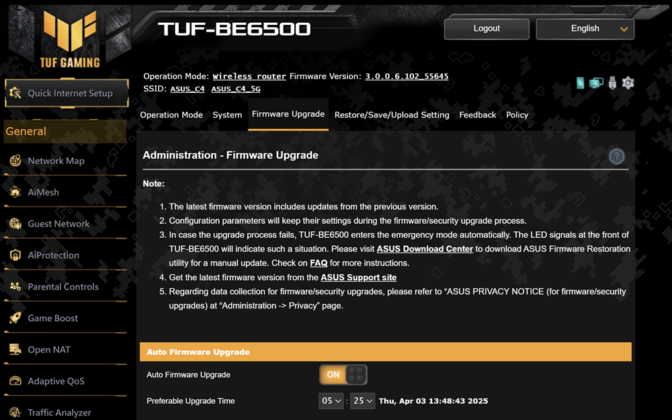 ASUS TUF Gaming BE6500