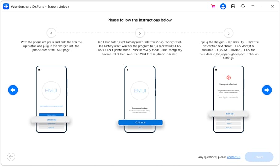 get emergency backup mode