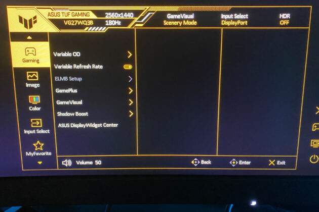 ASUS TUF Gaming VG27WQ3B