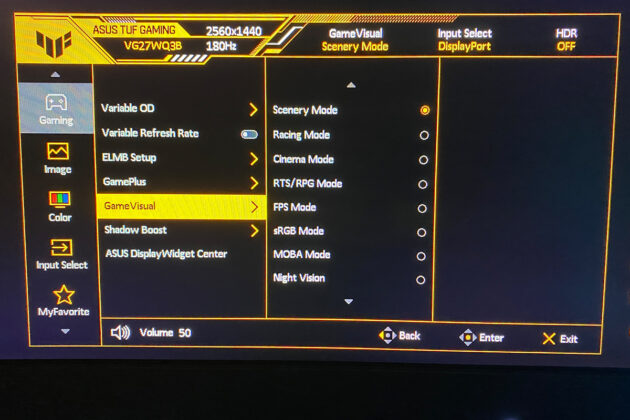 ASUS TUF Gaming VG27WQ3B