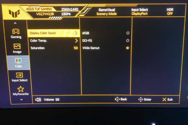 ASUS TUF Gaming VG27WQ3B