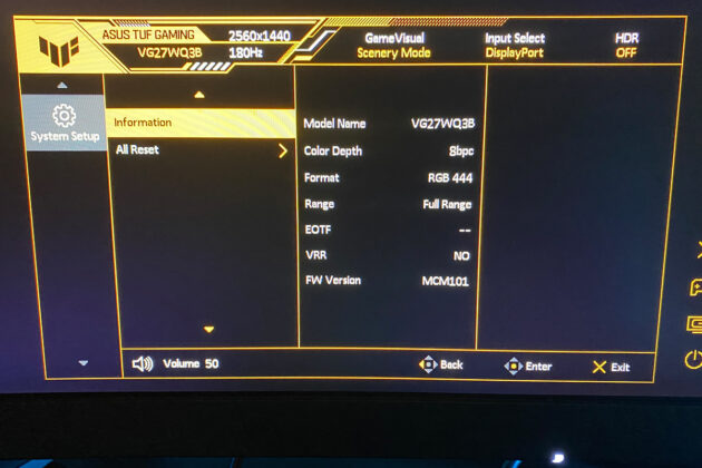 ASUS TUF Gaming VG27WQ3B