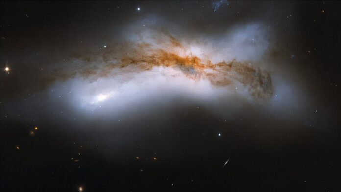 Milky Way and Andromeda galaxies collide Milky Way and Andromeda galaxies collide