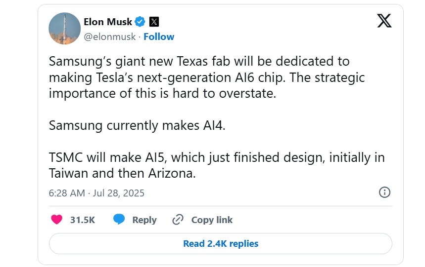 Samsung Tesla Samsung Tesla