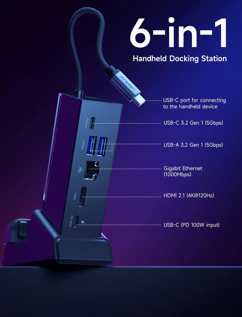 JSAUX 6-in-1 Multifunctional Docking Station JSAUX 6-in-1 Multifunctional Docking Station