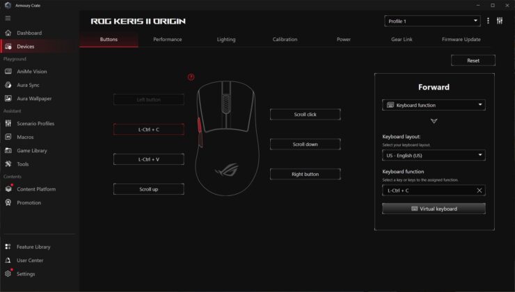 ASUS ROG Keris II Origin