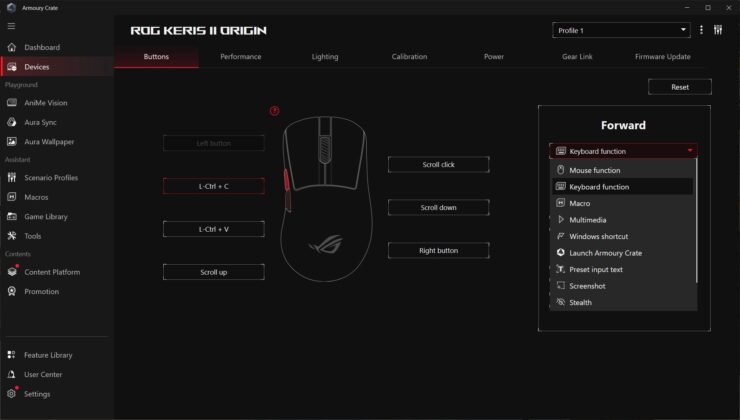 ASUS ROG Keris II Origin