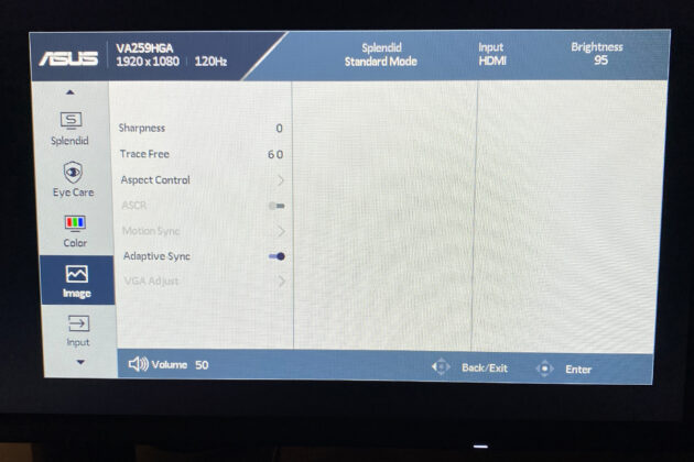 ASUS VA259HGA