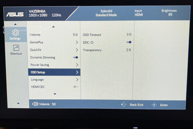 ASUS VA259HGA