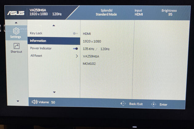ASUS VA259HGA