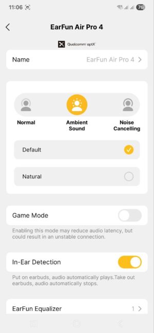 EarFun Air Pro 4