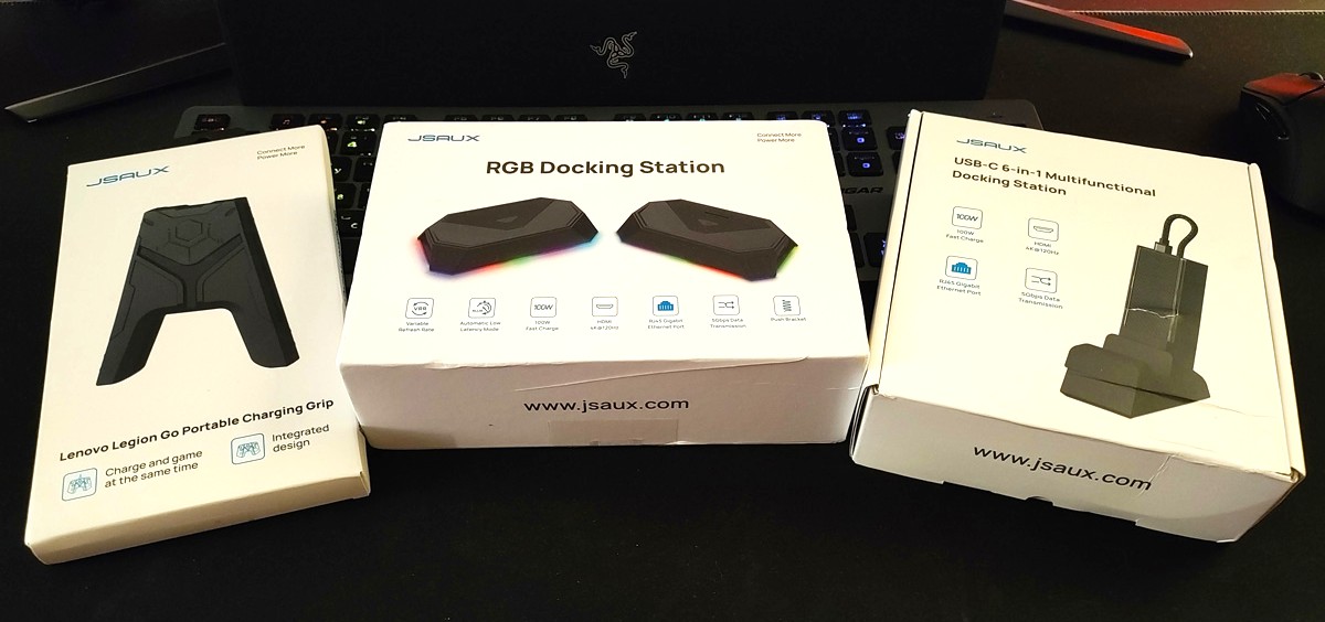 JSAUX RGB Docking Station, 6-in-1 Multifunctional Docking Station, Charging Connector for Legion Go Controller JSAUX RGB Docking Station, 6-in-1 Multifunctional Docking Station, Charging Connector for Legion Go Controller