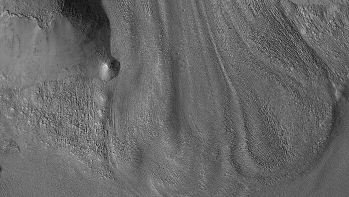 Debris-covered glacier on Mars Debris-covered glacier on Mars