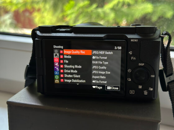 Sony ZV-E10 II Menu