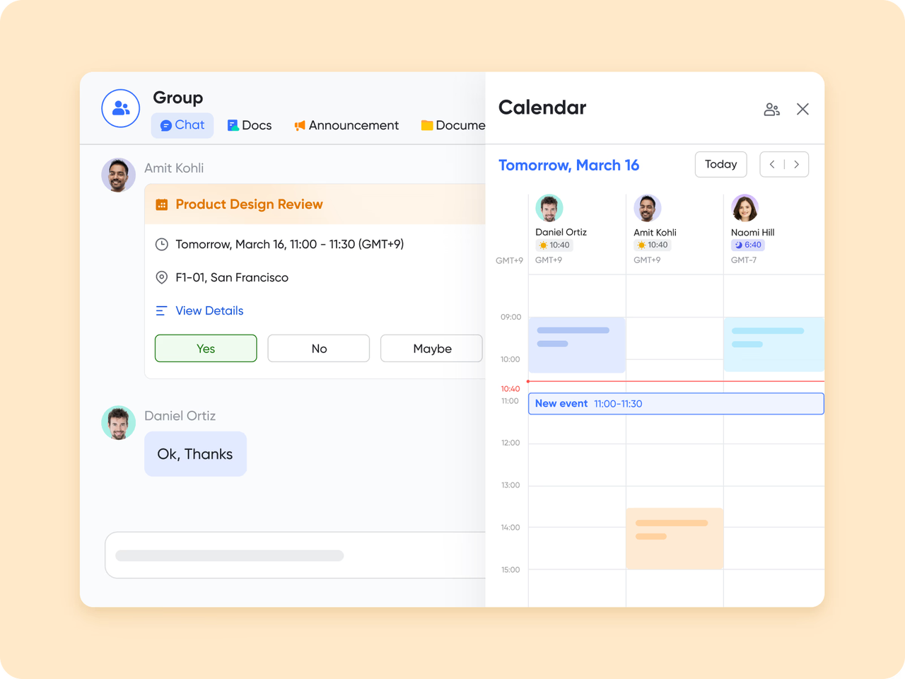 Lark Calendar