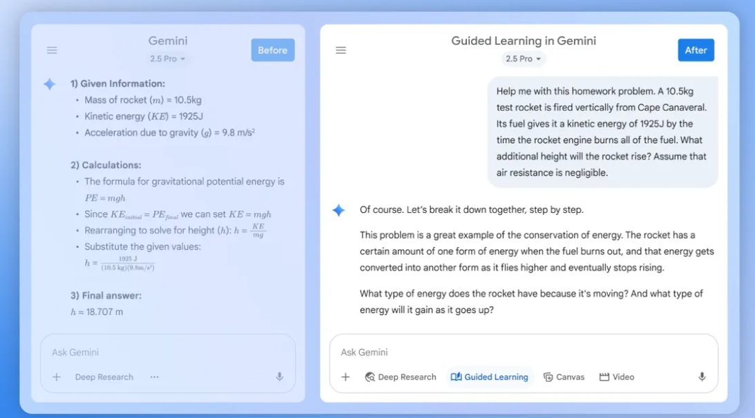 Навчання з AI: Google представляє Guided Learning у Gemini Навчання з AI: Google представляє Guided Learning у Gemini