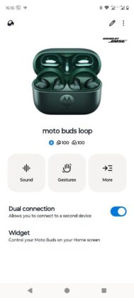 Motorola Moto Buds Loop App screenshot