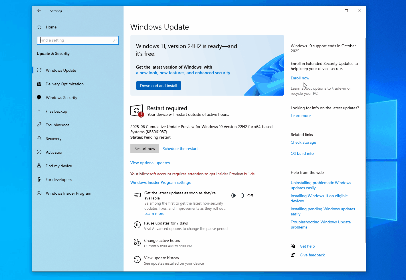 Windows 10 ESU