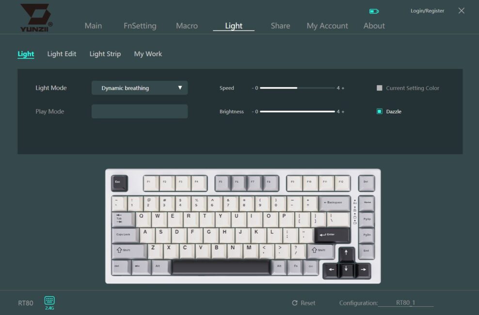 YUNZII RT80