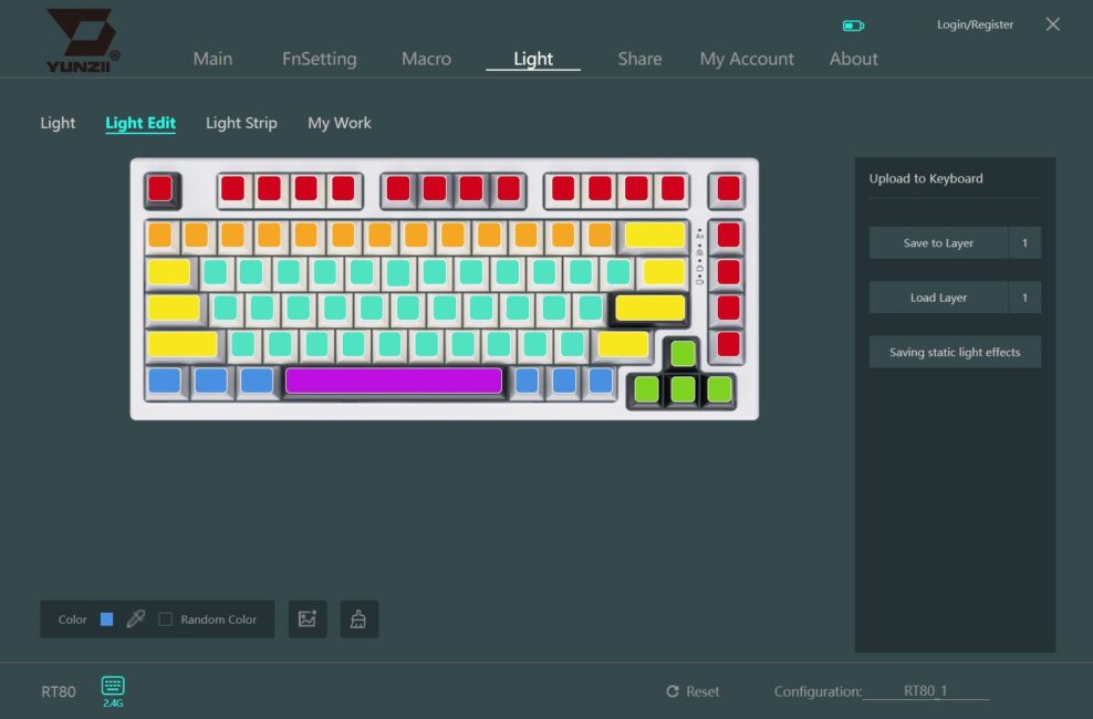 YUNZII RT80