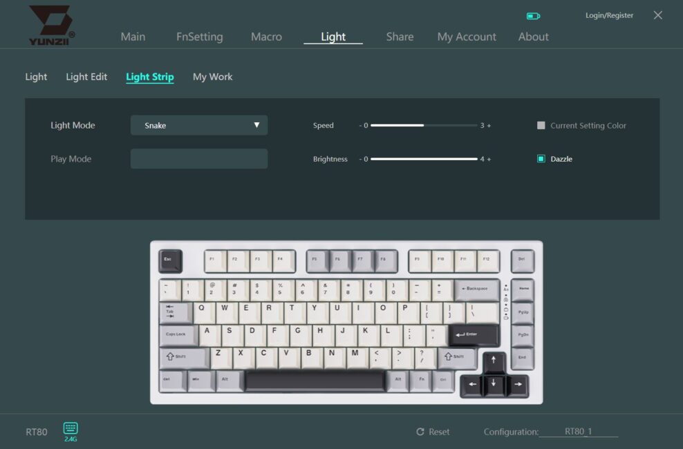 YUNZII RT80