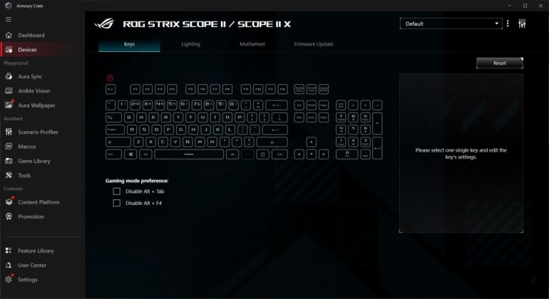 ASUS ROG Strix Scope II X
