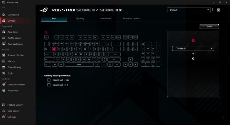 ASUS ROG Strix Scope II X