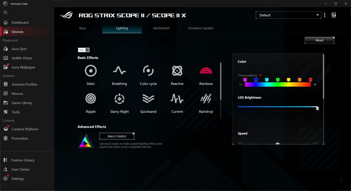 ASUS ROG Strix Scope II X