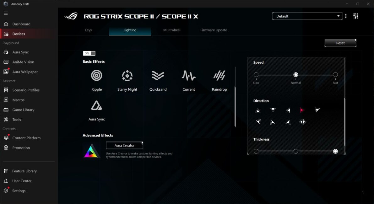 ASUS ROG Strix Scope II X