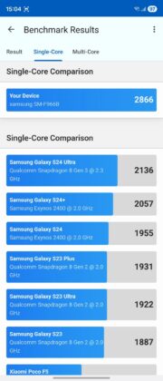 Samsung Galaxy Z Fold7 benchmark