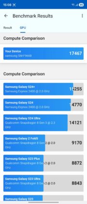 Samsung Galaxy Z Fold7 benchmark