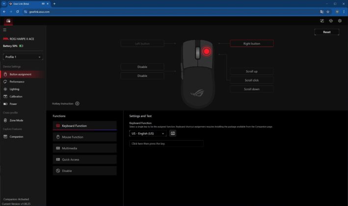ASUS ROG Harpe II Ace