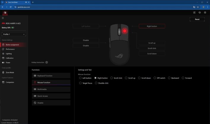 ASUS ROG Harpe II Ace