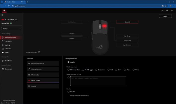 ASUS ROG Harpe II Ace